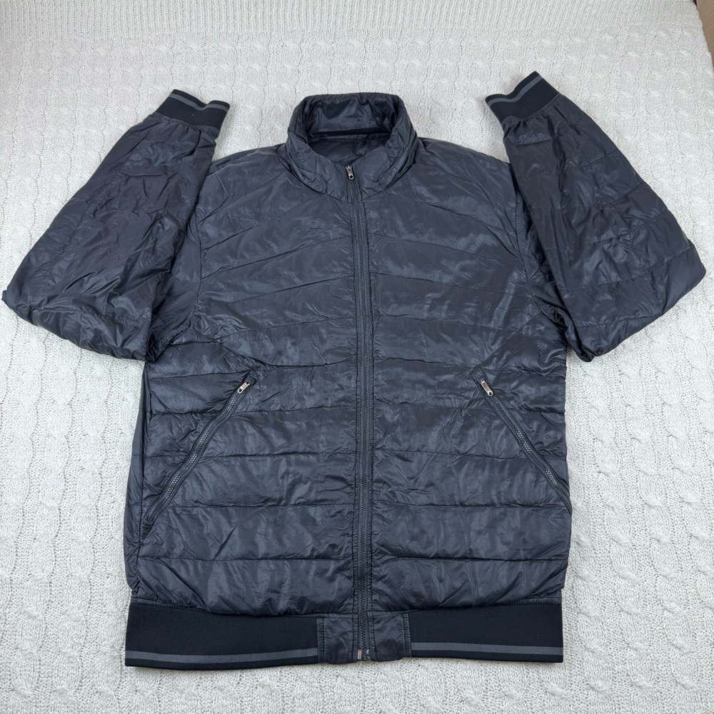 Lululemon the puffer navigation jacket men’s size L black lightweight goose down